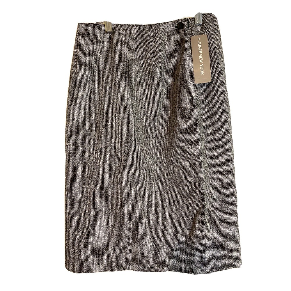 Jones New York Woman Skirt size 6 Grey Lining 100% Acetate NWT